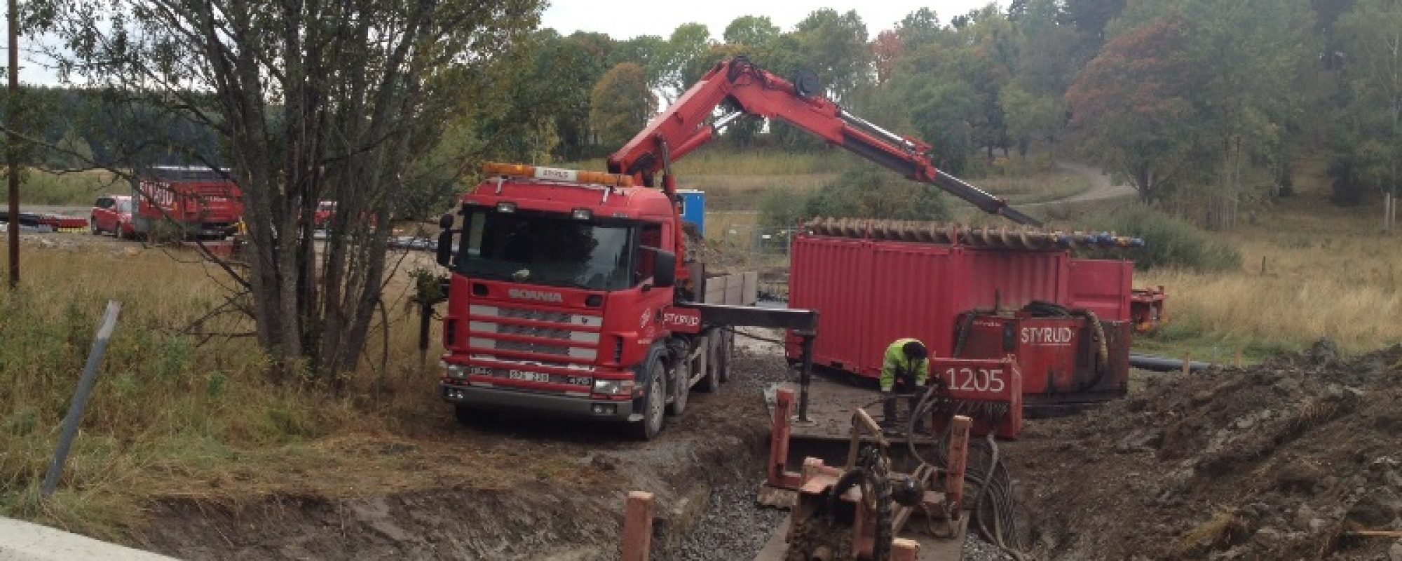 Ledningsdragning i Upprätta